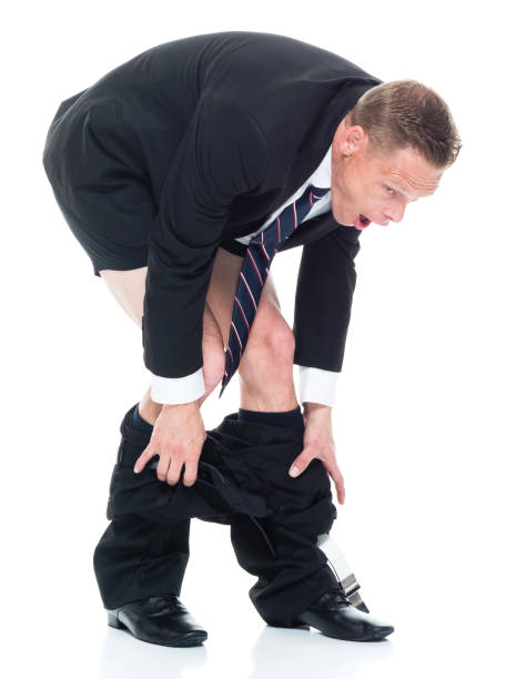 istock Businessman is caught with his pants down 1142429969
