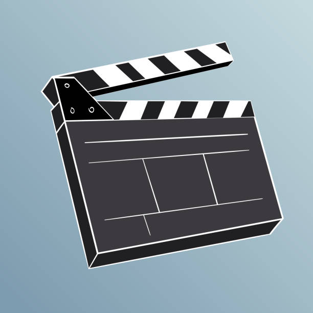 Clapper 18 100+ Blank Black Clapperboard On A White Background Stock Illustrations ...