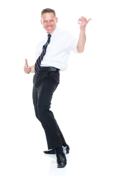 istock Businessman is playing air guitar 1142431269