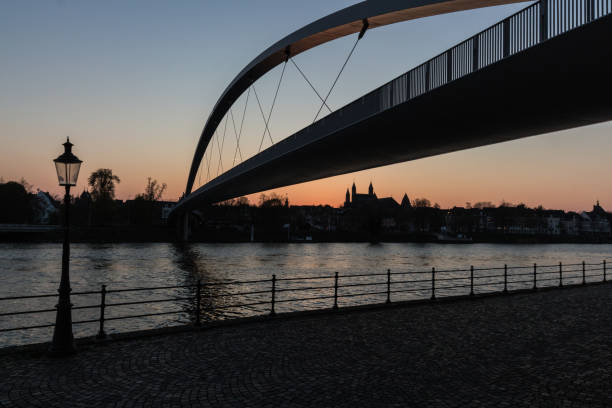 istock Sunset in downtown Maastricht seen from the riverside 1142432300