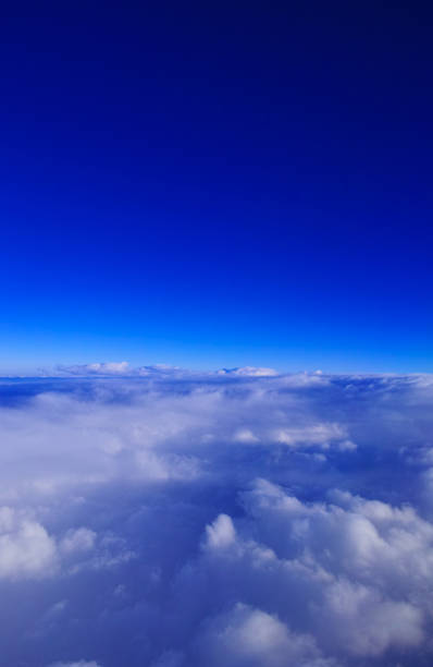 istock Blue sky and sea of clouds 1142432505