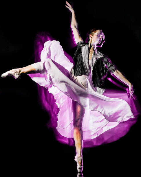 istock odern ballet dancer dancing woman isolated black bacground 1142432795