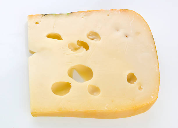 istock Slice of Swiss Emmental Cheese 114243955