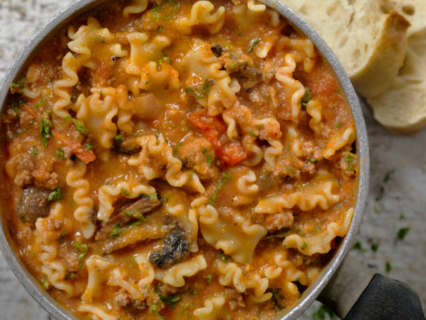 istock Pot of Lasagna Soup 1142443699