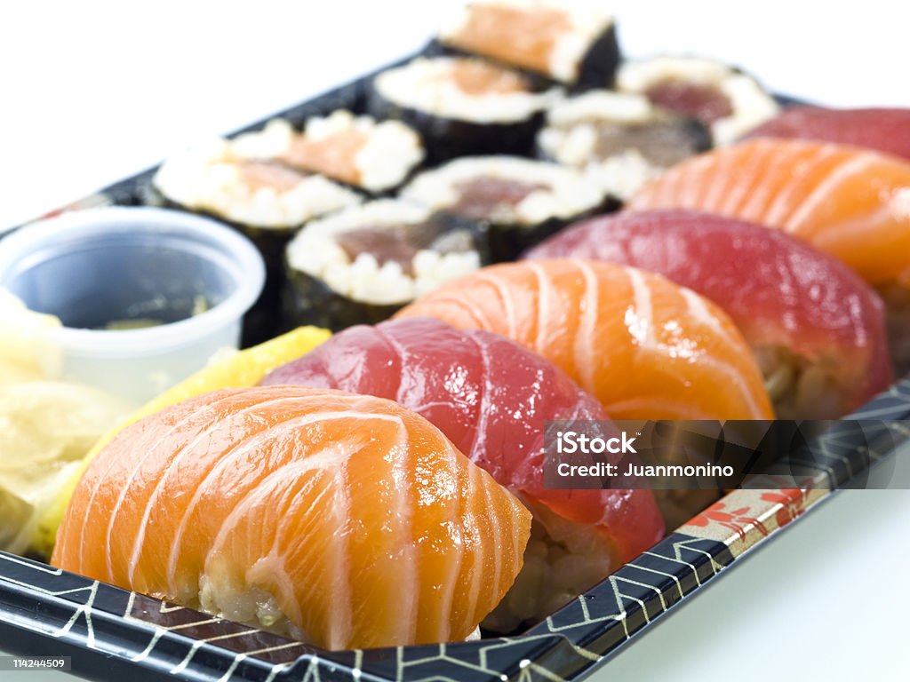 Sushi-Teller - Lizenzfrei Asiatische Küche Stock-Foto