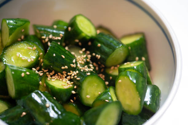 istock pickled cucumber with sesame 1142445289