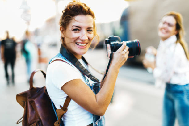 istock Happy friends on vacation 1142445811