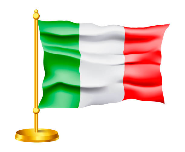 istock National flag of Italy isolated on white background. Waving Vector Icon 1142448362