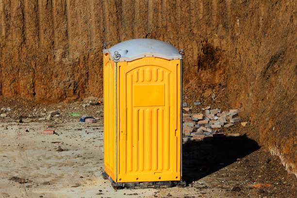 istock Yellow toilet cabin 1142449580