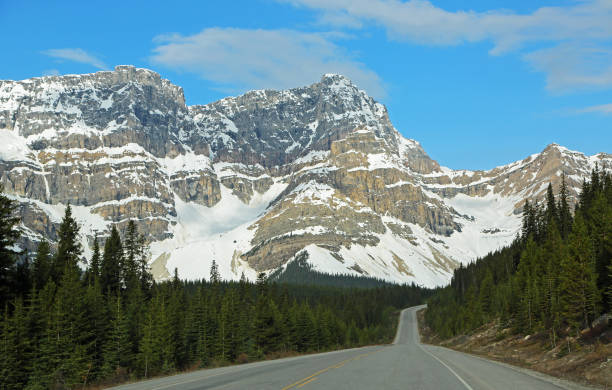 istock Waputik mountains and the road 1142450056