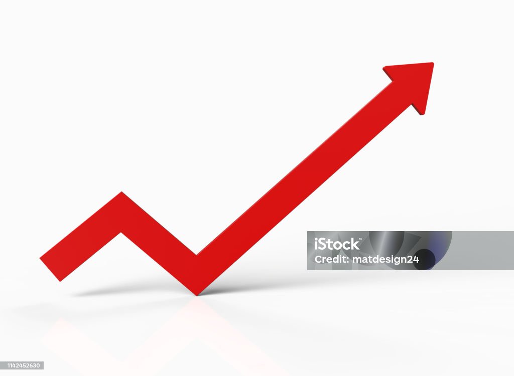 Business Graph Arrow - Bow and Arrow Stock Photo