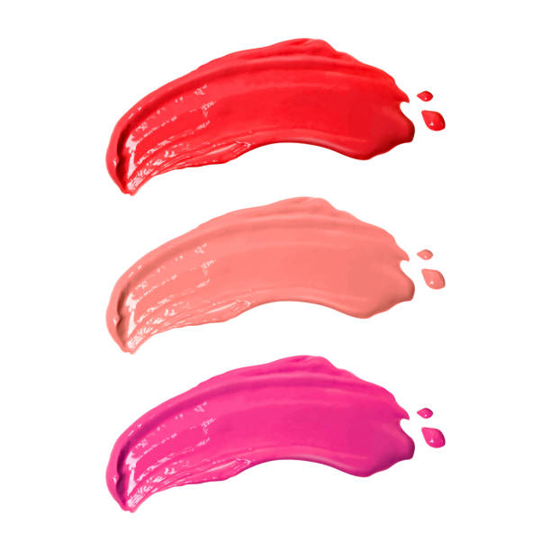 istock Smudge lipsticks isolated on white background. Makeup lipstick. ( Clipping path ) 1142457900