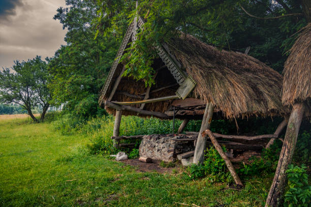 istock Wooden hut 1142461170