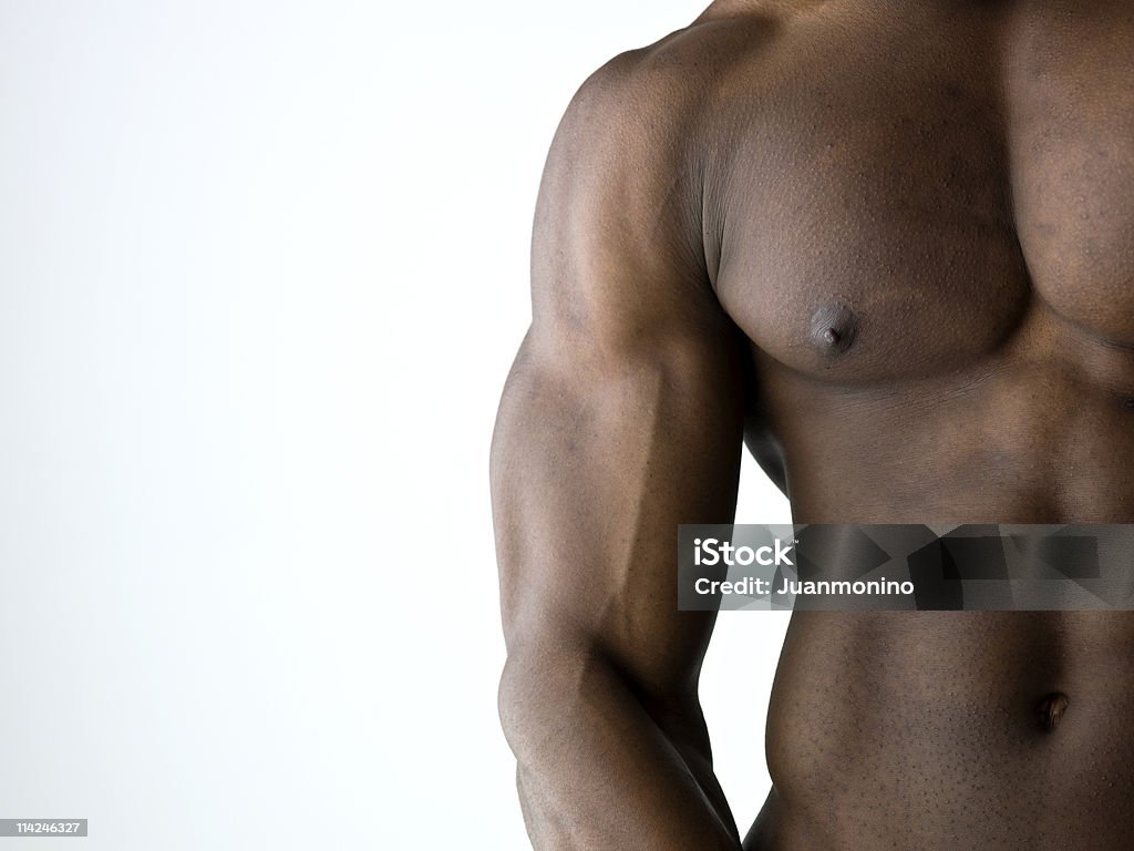 Muscular build  Men Stock Photo