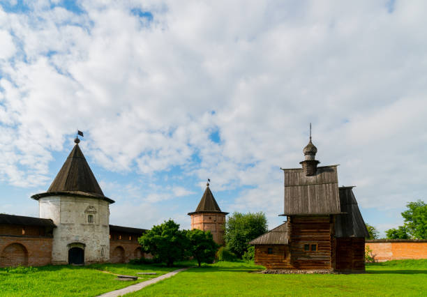istock Old Russian monastery on a bright sunny day. 1142465483