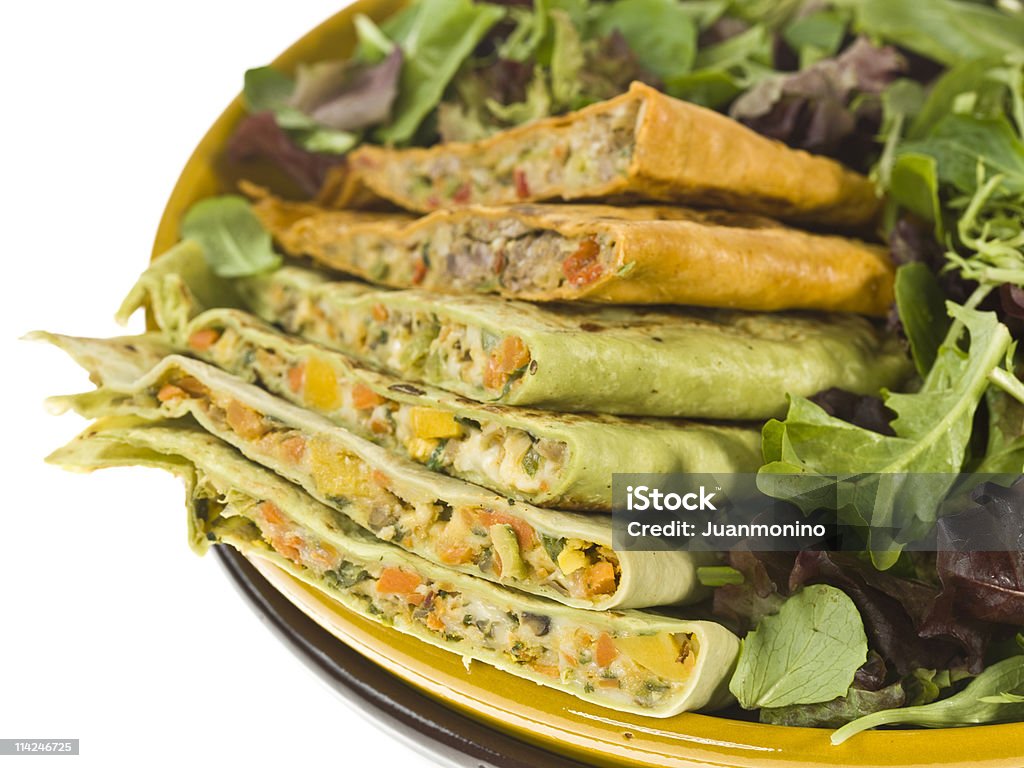 Verschiedene Quesadillas - Lizenzfrei Blattsalat Stock-Foto