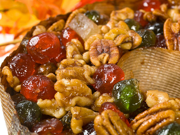 Homemade christmas fruitcake