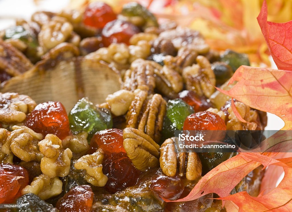 Weihnachten Obst-Kuchen - Lizenzfrei Ansicht aus erhöhter Perspektive Stock-Foto