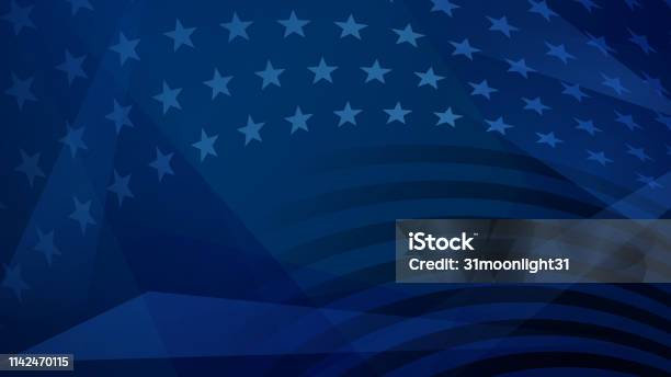 Sfondo Astratto Del Giorno Dellindipendenza - Immagini vettoriali stock e altre immagini di Sfondi - Sfondi, Bandiera degli Stati Uniti, Patriottismo