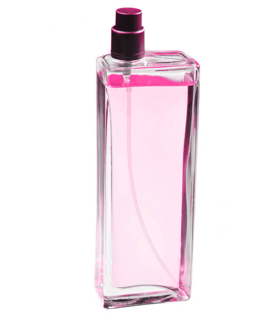 istock Glass perfume bottle isolated on white background. 1142471049