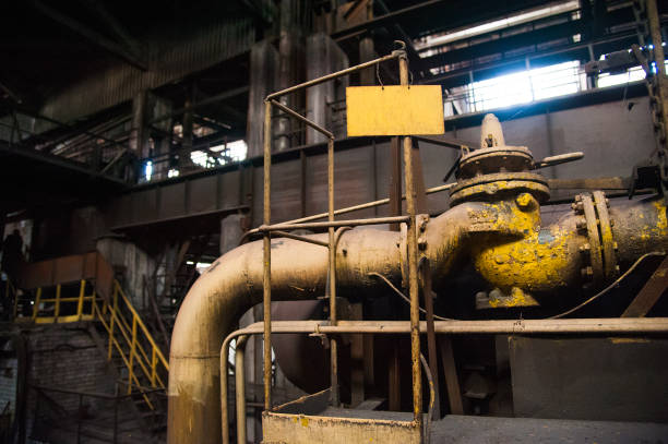istock Old abandoned metallurgical plant 1142471928