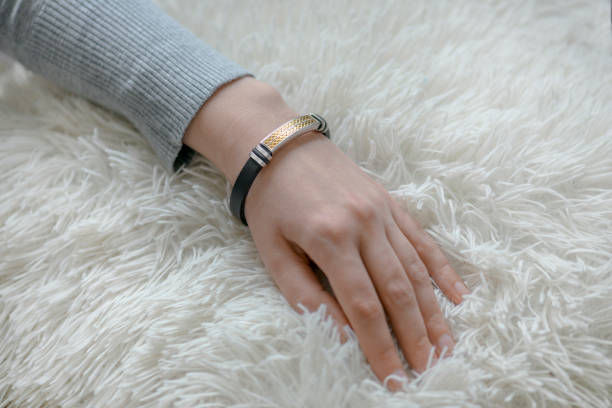 istock Bracelet on woman hand 1142473844