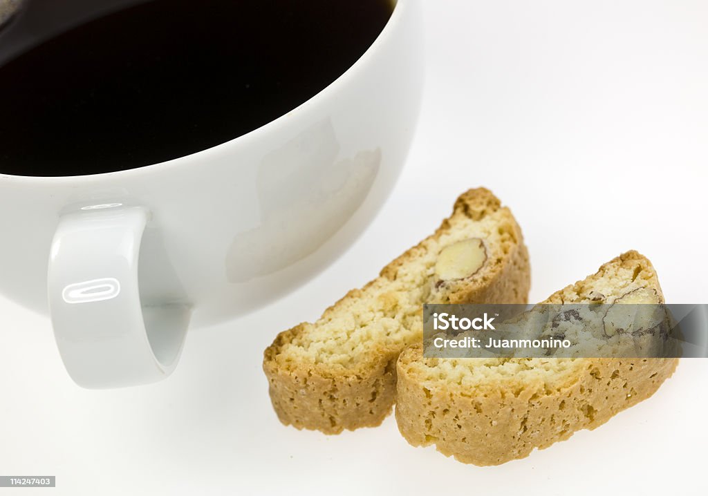 Mini-Biscottis e café - Royalty-free Biscoitos Foto de stock