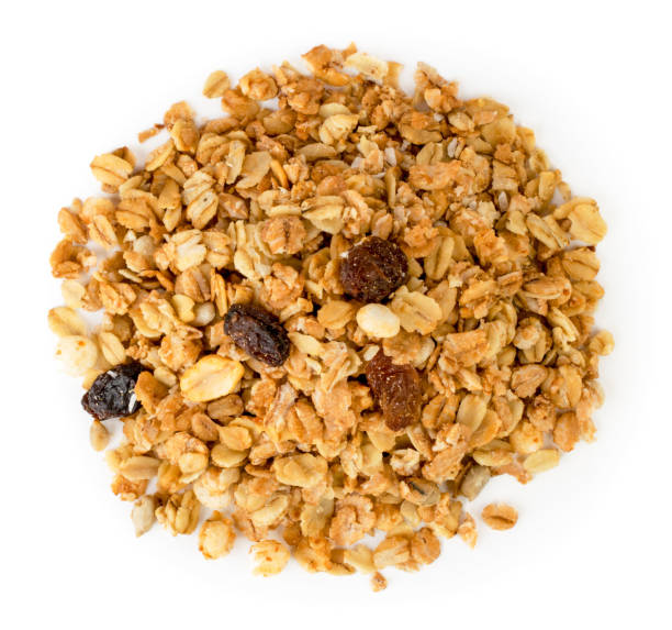 istock Muesli slide closeup. The view from the top. 1142477921