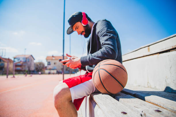 istock Relaxing after basketball game 1142477974