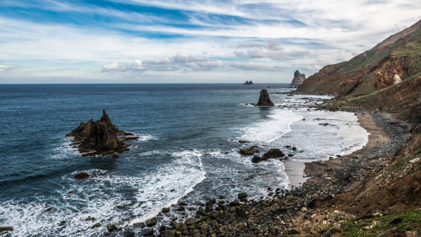 istock Surf near small rocky Islands 1142480416