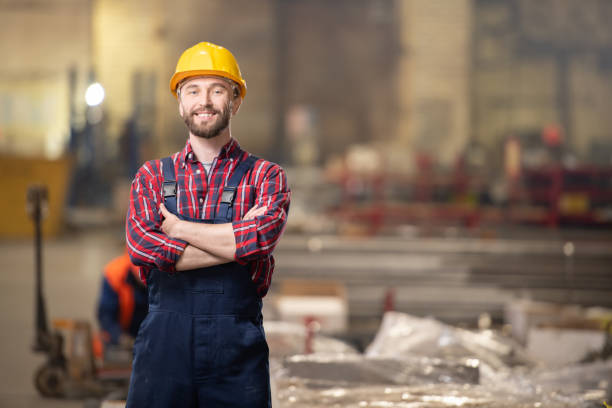 istock Worker of industrial plant 1142485325