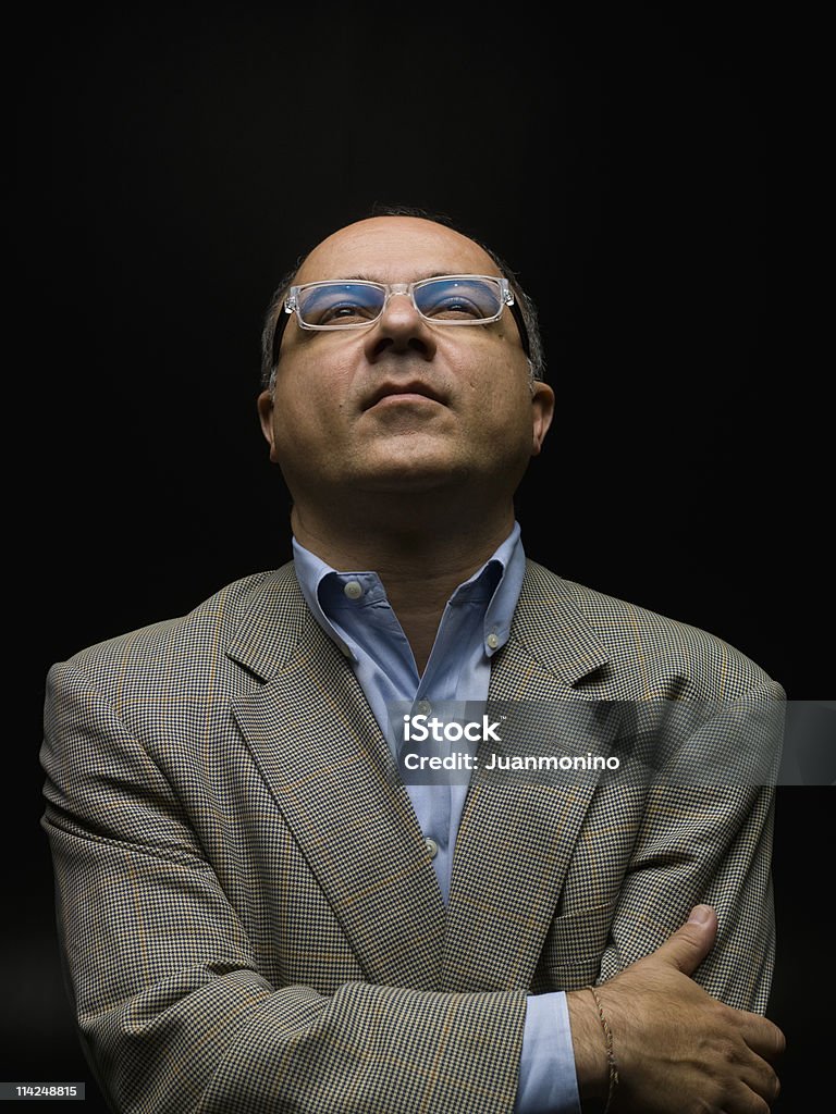기업 CEO, 검정색 바탕 - 로열티 프리 40-49세 스톡 사진