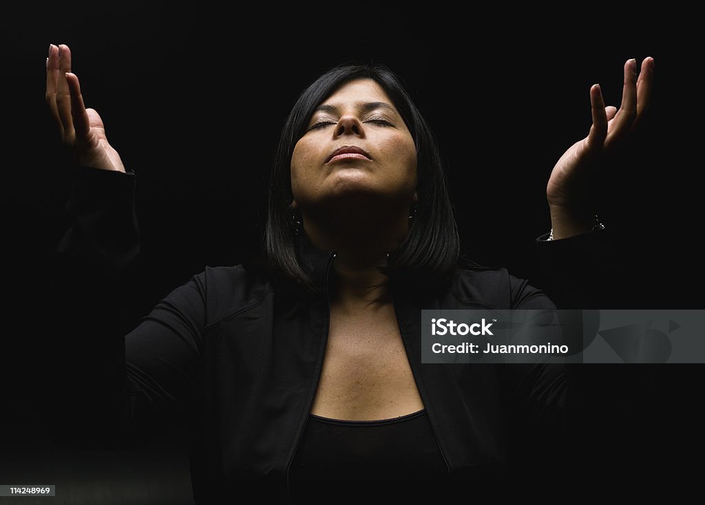 Femme hispanique religieux - Photo de Femmes libre de droits