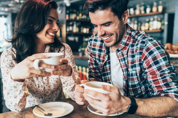 istock Couple in love on a date 1142494536