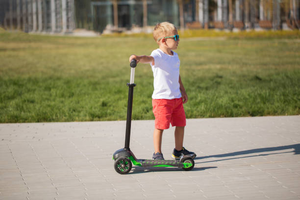 istock Handsome little boy in stylish sunglasses 1142496492