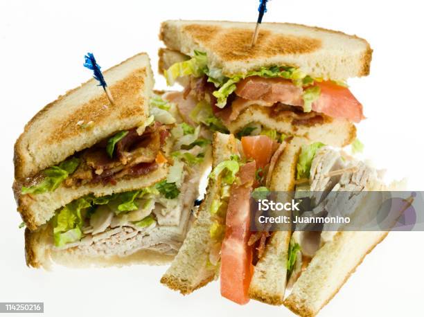 Club Sandwich - Fotografie stock e altre immagini di Sandwich a strati - Sandwich a strati, Panino ripieno, Scontornabile