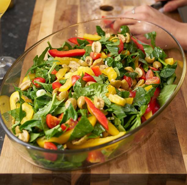 Salad Close-Up stock photo