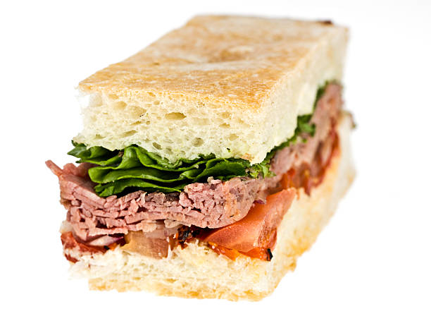 istock Roast beef ciabatta sandwich 114251061
