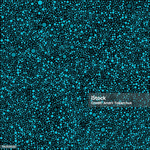 Small Dots Random Background Vector Background With Random Blue Small Dots Points Dotted Template ...
