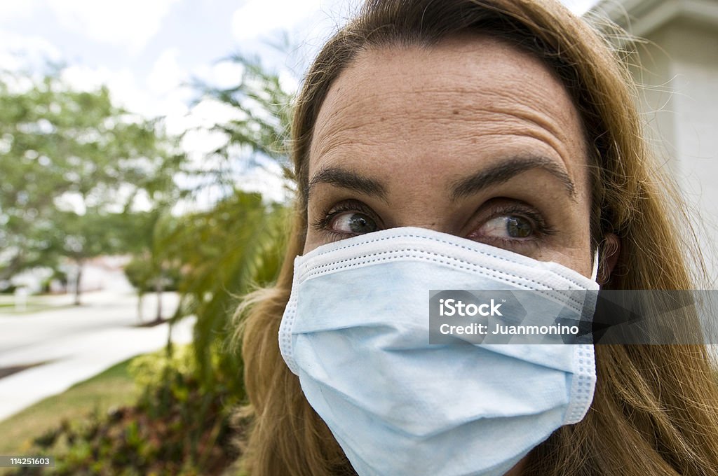 Folie de la grippe porcine - Photo de Adulte libre de droits