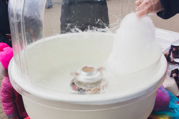 istock arum manis or cotton candy is one of snack. 1142517149
