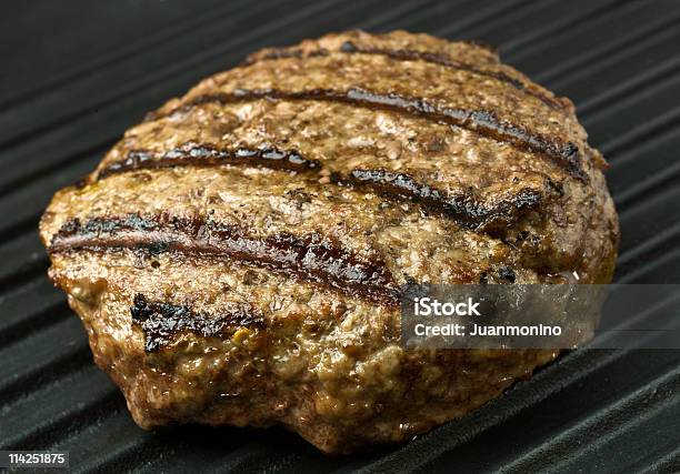 Grilled Hamburger Stock Photo - Download Image Now - American Culture, Beef, Burger