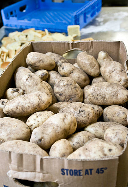 istock Box of raw potatoes 114252098