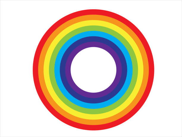 Rainbow Circle icon ,vector design Rainbow Circle icon ,vector design rainbow icons stock illustrations