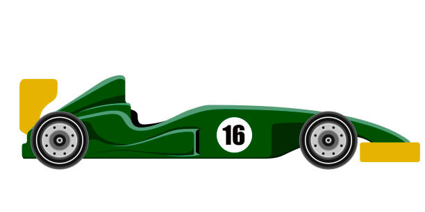 istock Side view of a open-wheel single-seater car racing car 1142534387
