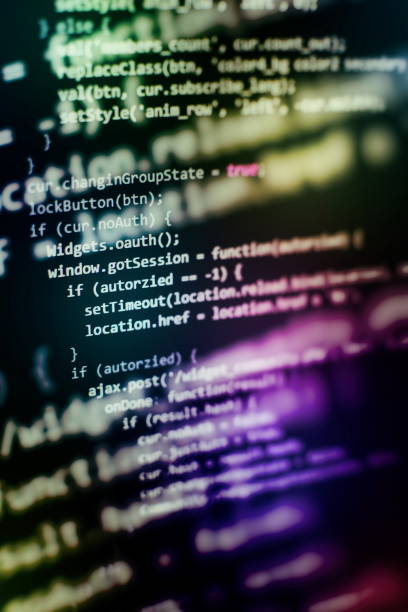 Closeup developing programming and coding technologies. Developer working on web sites codes in office. Programming source code HTML for Website development. Server logs analysis. python programming language photos stock pictures, royalty-free photos & images