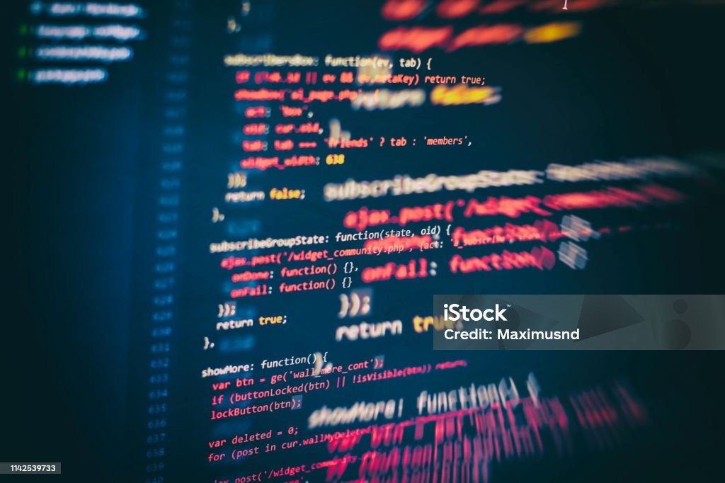Uso De Css Javascript Y Html Supervisar El Cierre Del Código Fuente De ...