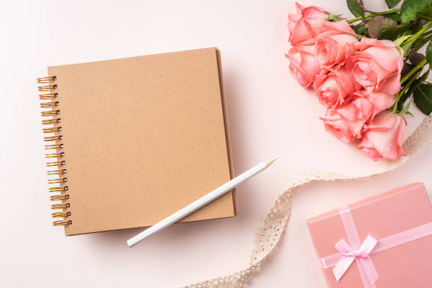 istock top view rose on pink for mothers , valentines day 1142540861