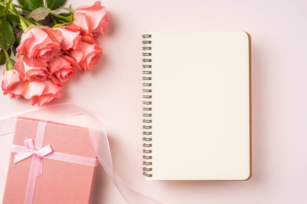 istock top view rose on pink for mothers , valentines day 1142541003