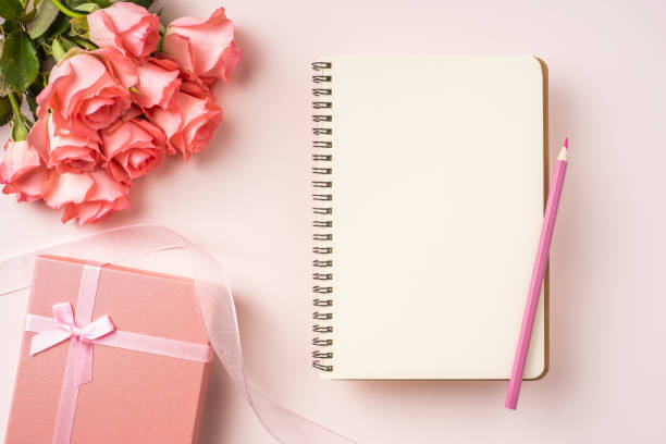 istock top view rose on pink for mothers , valentines day 1142541006